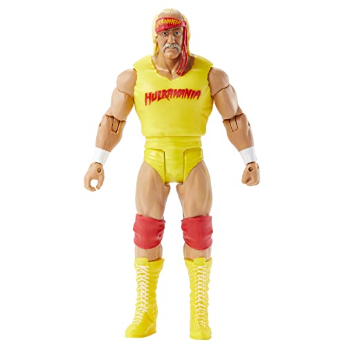 WWE HDD80 - WrestleMania Hulk Hogan Actionfigur, bewegliches 15-cm-Sammlerstück, Spielzeug Geschenk für Kinder und Fans ab 6 Jahren von Mattel