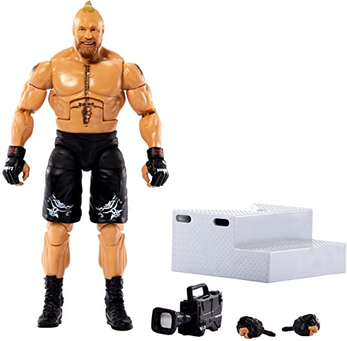 WWE HDF42 - Brock Lesnar Elite Collection Actionfigur, ca. 15 cm, beweglich, Spielzeug Geschenk zum Sammeln für WWE Fans ab 8 Jahren von WWE