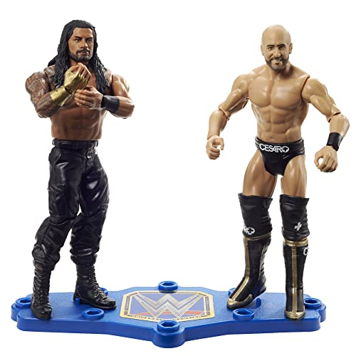 WWE HDM07 - Roman Reigns vs Cesaro Championship Showdown 2er-Pack Actionfiguren (ca. 15 cm) Monday Night RAW Battle Pack, Spielzeug ab 6 Jahren von WWE