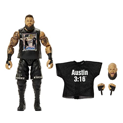 WWE HKN86 - WWE Actionfiguren | WWE Elite Kevin Owens-Figur mit Zubehörteilen | Geschenke zum Sammeln von Mattel