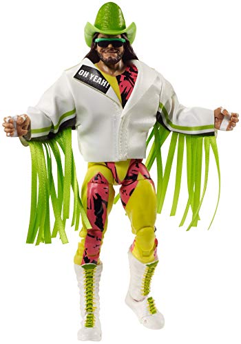 WWE MATTEL Ultimate Edition "Macho Man" Randy Savage Actionfigur, 15,2 cm, mit austauschbaren Köpfen, austauschbaren Händen und Einstiegsausrüstung, für Kinder ab 8 Jahren, GVC14 von WWE