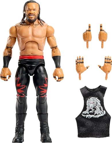 WWE Mattel Elite Action-Figur und Zubehör, Serie #118, 15,2 cm, Jacob Fatu mit 25 Gelenkpunkten und austauschbaren Händen WWE Mattel Elite Action-Figur und Zubehör, Serie #118, 15,2 cm, Jacob Fatu mit 25 Gelenkpunkten und austauschbaren Händen von WWE