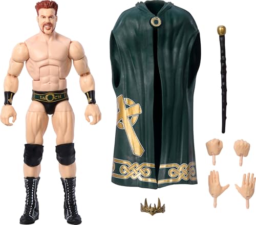 WWE Mattel Elite Actionfigur & Zubehör, Greatest Hits 2025, 15,2 cm großes Sammlerstück King Sheamus mit 25 Gelenkpunkten & austauschbaren Händen von WWE