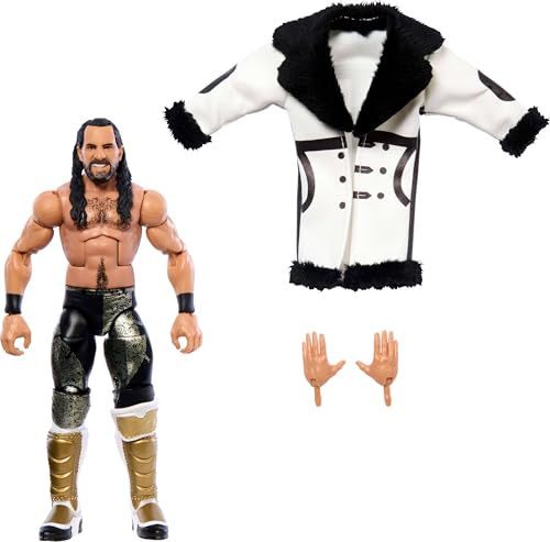 Mattel WWE Top Picks Elite Actionfigur & Zubehör Set, Seth Freakin Rollins 15,2 cm Sammlerstück mit austauschbaren Händen, Ringausrüstung & 25 Gelenkpunkten von Mattel