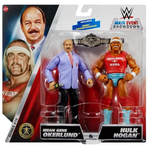 WWE Mattel Main Event Showdown Hulk Hogan and Mean Gene 2-Pack von WWE