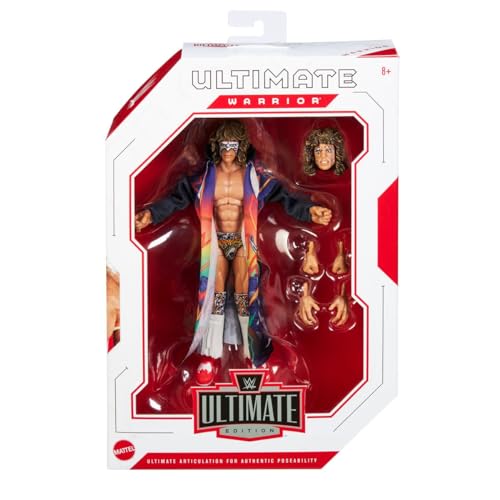 WWE Ultimate Edition Best of Wave 2 Ultimate Warrior Actionfigur, Mehrfarbig von WWE