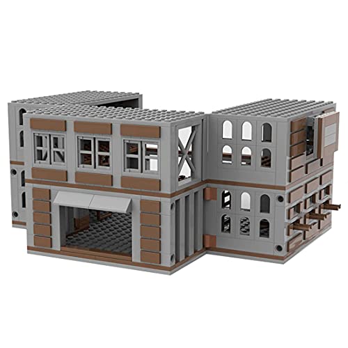 WWEI Military Series Bricks Modell Set, 682 Teile Waffenlager Hausbausteine Simulation Militärische Spielszene für SWAT Soldaten von WWEI