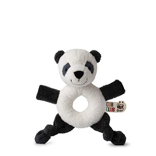 WWF 00619 - Greifring Panu, der Panda, niedlicher Greifring aus Plüsch, ca. 15 cm groß, wunderbar weich und kuschelig, Handwäsche möglich von WWF