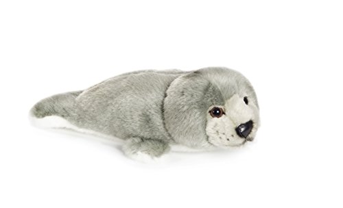 WWF Plüsch Kollektion WWF12690 - Plüschfigur Robbe, 24 cm, grau, Plüschtiere von WWF