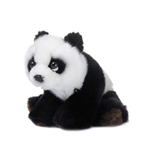 WWF 15183004 World Wildlife Fund Plüsch-Panda Sitzend 15cm, schwarz-weiss, 15 cm von WWF