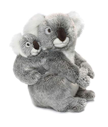 WWF WWF16898 World Wildlife Fund Plüsch Koala Mutter mit Baby, realistisch gestaltetes Plüschtier, ca. 28 cm groß und wunderbar weich, Mehrfarbig von WWF