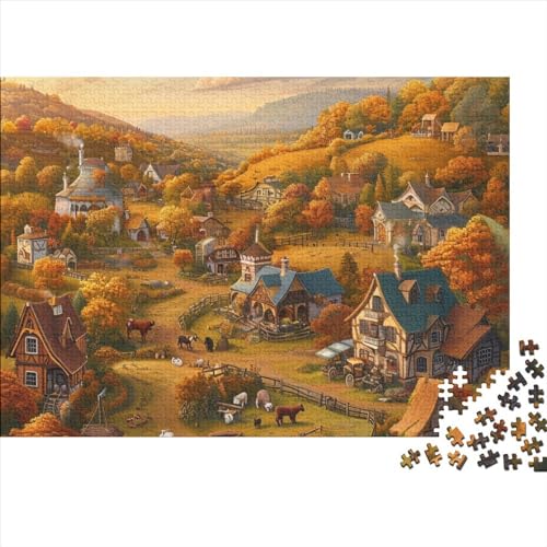 Art 1000 Pieces Puzzles Puzzle for Adults, Forest House Puzzle Game, for Adults Stress Relieve Game Toy Gift for Adults and Children from 14 Years 1000pcs (75x50cm) von WWJLRLXTO