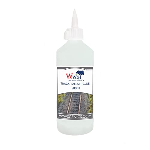 War World Scenics Gleis-Schotter-Kleber 500ml für Modellbahn Tabletop Gelände Modellbau Diorama von WWS War World Scenics