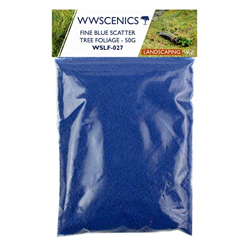 WWScenics Feines Blaues Blumen Laub Foliage 50g | WSLF-027 | Baum-Laub Blumen-Effekt von WWS War World Scenics