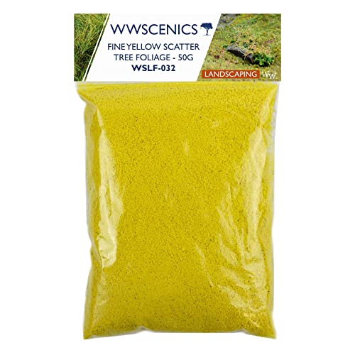 WWS War World Scenics WWScenics Feines Gelbes Blumen Laub Foliage 50g | WSLF-032 | Baum-Laub Blumen-Effekt von WWS War World Scenics