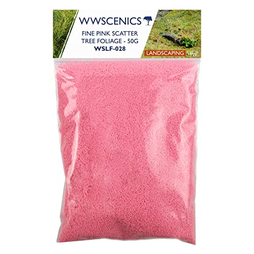 WWScenics Feines Rosa Blumen Laub Foliage 50g | WSLF-028 | Baum-Laub Blumen-Effekt von WWS War World Scenics