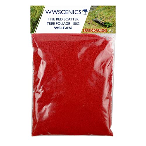 WWScenics Feines Rotes Blumen Laub Foliage 50g | WSLF-026 | Baum-Laub Blumen-Effekt von WWS War World Scenics