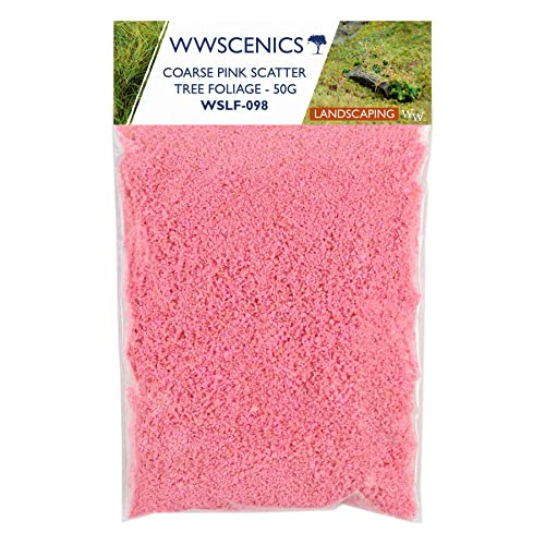 WWScenics Grobes Rosa Blumen Laub Foliage 50g | WSLF-098 | Baum-Laub Blumen-Effekt von WWS War World Scenics