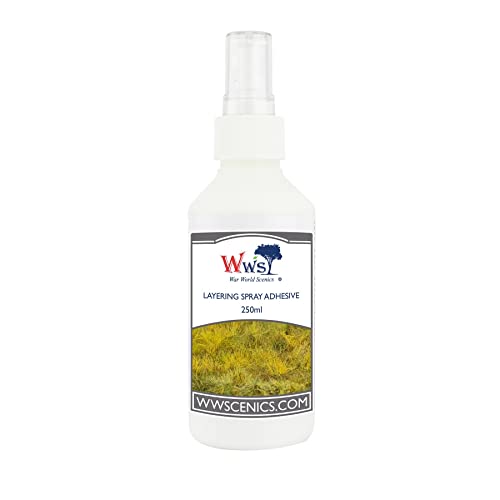 War World Scenics 250ml Sprüh-Kleber für Statische Grasfasern Modellbau Modellbahn Tabletop Gelände von WWS