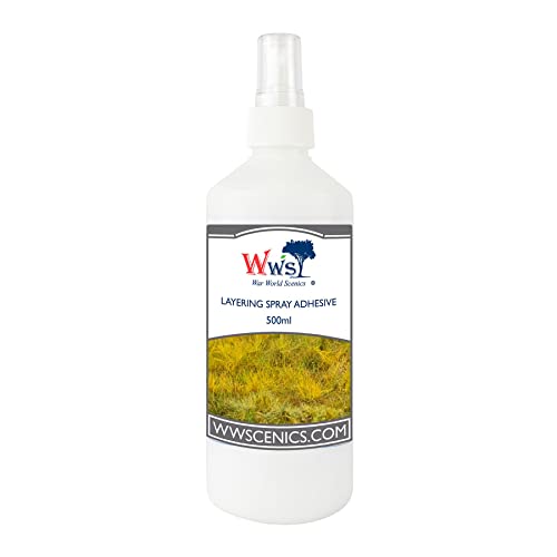 War World Scenics 500ml Sprüh-Kleber für Statische Grasfasern Modellbau Modellbahn Tabletop Gelände von WWS War World Scenics