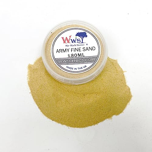 WWS War World Scenics WWScenics Modell Fein-Sand | 180ml Becher | Basing Materialien Diorama Modellbau von WWS War World Scenics