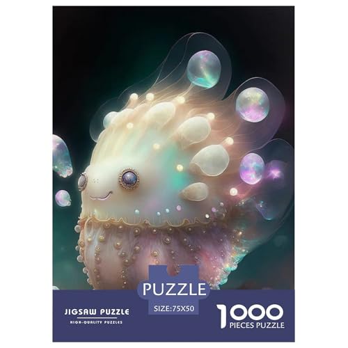 1000 Teile Süße Monster für Erwachsene Schwierige Holzpuzzles Puzzles für Erwachsene Lernspiel Herausforderungsspielzeug 1000 Teile (75x50cm) von WXMMoney