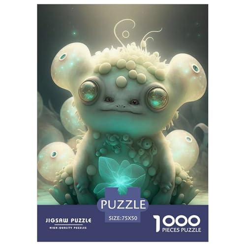 1000 Teile Süße Monster für Erwachsene Schwierige Puzzles Holzpuzzles für Erwachsene für Erwachsene und Jugendliche ab 12 Jahren 1000 Teile (75x50cm) von WXMMoney