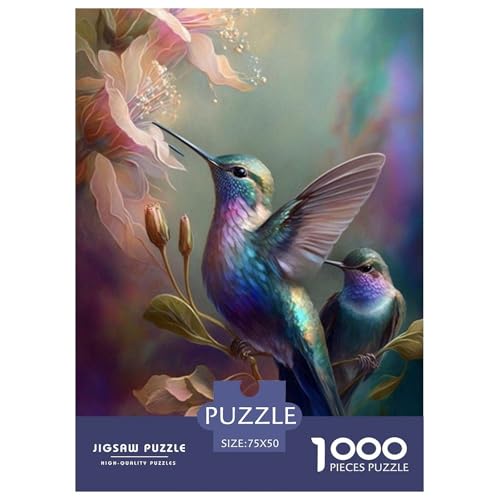 1000-teiliges Kunst-Papagei-Puzzle für Erwachsene, Puzzle, Puzzle für Erwachsene, Heim-Lernspiele, DIY-Spielzeug, 1000 Teile (75 x 50 cm) von WXMMoney