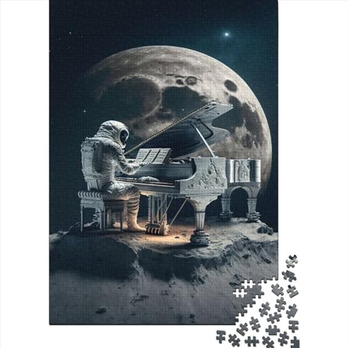 1000-teiliges Piano In Space4-Puzzle für Erwachsene Teenager, Holzpuzzles für Erwachsene, nachhaltiges Puzzle für Erwachsene, 1000 Teile (75 x 50 cm) von WXMMoney