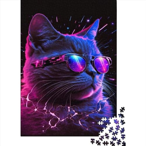 1000-teiliges Puzzle, Gaming-Puzzle, Cat1, Puzzle für Kinder, Spielzeug, Herausforderungsspiel, Puzzle, kreative Puzzles, Wanddekoration, 1000 Teile (75 x 50 cm) von WXMMoney