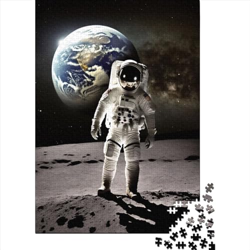 1000-teiliges Puzzle „Apollo 11 – Porträt der Erde“ für Erwachsene, Holzpuzzle für Erwachsene und Jugendliche ab 12 Jahren, 1000 Teile (75 x 50 cm) von WXMMoney