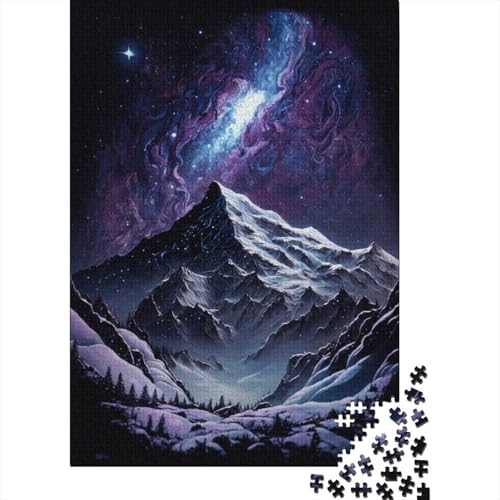 1000-teiliges Puzzle für Erwachsene, Galaxie, verschneite Berge, Puzzles für Kinder, Puzzles 1000-teilig, Spielspielzeug für Kinder, Familienpuzzles, Geschenk, 1000 Stück (75 x 50 cm) von WXMMoney