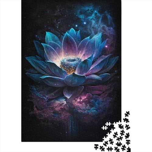 1000-teiliges Puzzle für Kinder, Galaxy Lotus, kreatives Puzzle für Kinder und Puzzle, Lernspiel für Erwachsene, 1000 Teile (75 x 50 cm) von WXMMoney