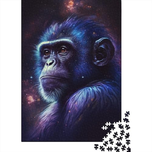 1000-teiliges Puzzle für Kinder, Tier-, Galaxie-, Affen-Puzzle-Sets für Familienpuzzles, Brain Challenge-Puzzle 1000-teilig (75 x 50 cm) von WXMMoney