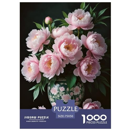 1000-teiliges Puzzle mit Tierkunst und Blumenmotiv für Erwachsene, Puzzle, Erwachsenen-Puzzle, Heimdekoration, Puzzle-Spielzeug, 1000 Stück (75 x 50 cm) von WXMMoney