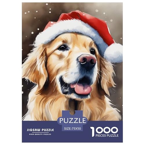 1000-teiliges Puzzle mit Tierkunst und Hunden für Erwachsene, Puzzles, Lernspielzeug, 1000 Stück (75 x 50 cm) von WXMMoney