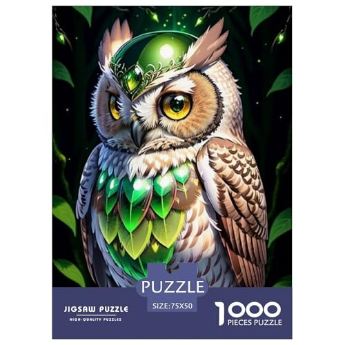 1000-teiliges Puzzle mit Tierkunst und Vögeln, für Erwachsene, Holzpuzzle, Lernspiel für Erwachsene Teenager, 1000 Stück (75 x 50 cm) von WXMMoney