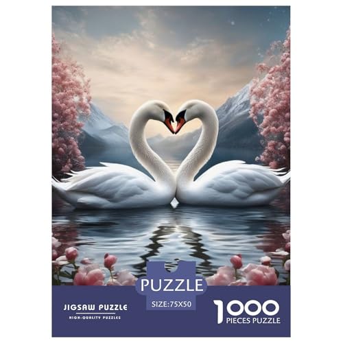 1000-teiliges Puzzle mit Tierkunst und Vögeln für Erwachsene, Puzzle, Erwachsenen-Puzzle, Heimdekoration, Puzzle-Spielzeug, 1000 Stück (75 x 50 cm) von WXMMoney