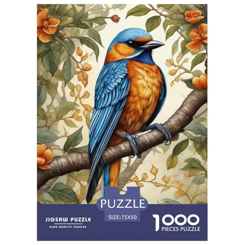 1000-teiliges Puzzle mit Tierkunst und Vögeln für Erwachsene, Puzzles, Lernspielzeug, 1000 Stück (75 x 50 cm) von WXMMoney