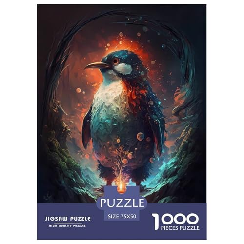 1000-teiliges Puzzle mit Tierkunst und Vögeln für Erwachsene und Teenager, Lernspiele für zu Hause, DIY-Spielzeug, 1000 Stück (75 x 50 cm) von WXMMoney