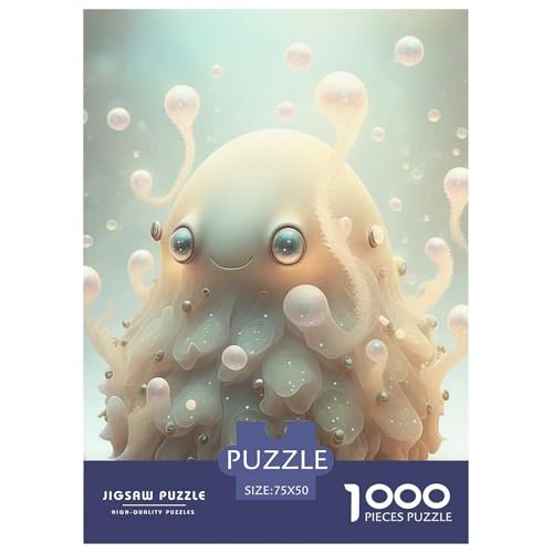 1000-teiliges Puzzle mit süßen Monstern für Erwachsene, Holzpuzzle für Erwachsene und Teenager, Puzzlegeschenke für Erwachsene, 1000 Teile (75 x 50 cm) von WXMMoney