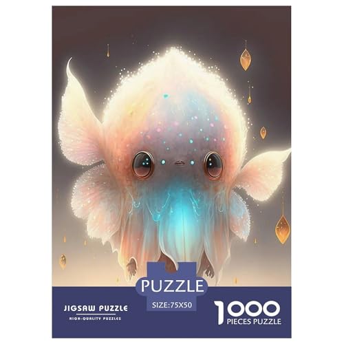 1000-teiliges Puzzle mit süßen Monstern für Erwachsene, Puzzle, Puzzle für Erwachsene, Lernspiele für zu Hause, DIY-Spielzeug, 1000 Teile (75 x 50 cm) von WXMMoney