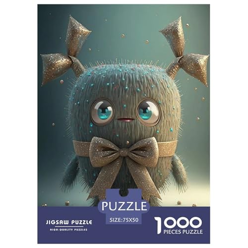 1000-teiliges Puzzle mit süßen Monstern für Erwachsene, Puzzle, Puzzle für Erwachsene, Lernspiele für zu Hause, DIY-Spielzeug, 1000 Teile (75 x 50 cm) von WXMMoney