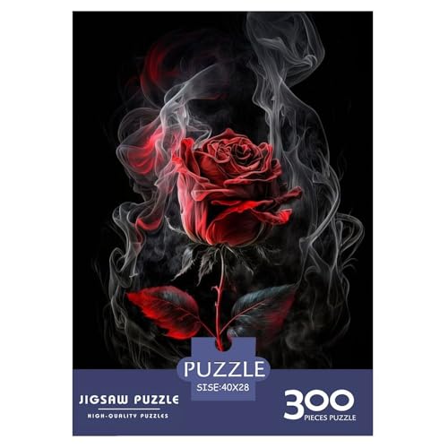 300-teiliges Kunst-Blumen-Puzzle für Erwachsene, Puzzle, Lernspiel, Herausforderungsspielzeug, 300 Stück (40 x 28 cm) von WXMMoney