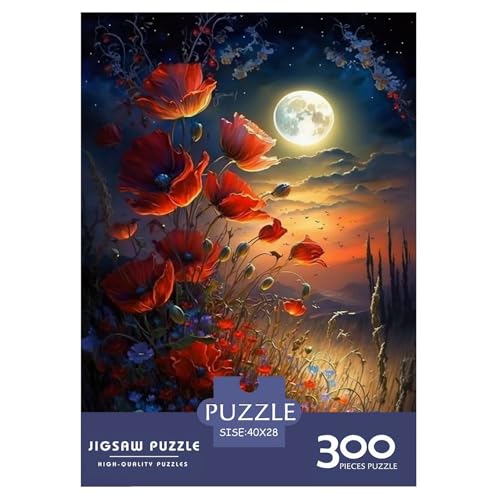 300-teiliges Kunst-Blumen-Puzzle für Erwachsene, Puzzles, Lernspielzeug, 300 Stück (40 x 28 cm) von WXMMoney