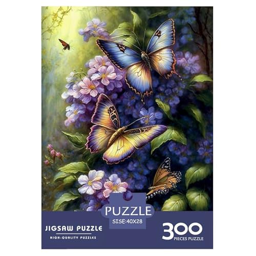 300-teiliges Kunst-Schmetterlings-Puzzle für Erwachsene, Puzzles für Erwachsene und Teenager, für Erwachsene, ab 14 Jahren, 300 Teile (40 x 28 cm) von WXMMoney