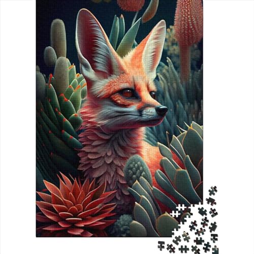 300-teiliges Puzzle, Fantasietiere, Natur, Fuchs, Puzzle für Kinder, Spielzeug, Herausforderungsspiel, Puzzle, kreative Puzzles, Wanddekoration (40 x 28 cm) von WXMMoney