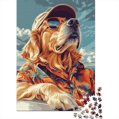 300-teiliges Puzzle „Der Labrador Retriever“ für Kinder, Spielzeug, Herausforderungsspiel, kreatives Puzzle, Wanddekoration (40 x 28 cm) von WXMMoney