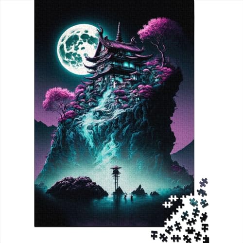 300-teiliges Puzzle „Japanische Landschaft 1“ für Erwachsene, Teenager, Puzzles für Erwachsene, Puzzles, Lernspiel, Herausforderungsspielzeug, 300 Teile (40 x 28 cm) von WXMMoney