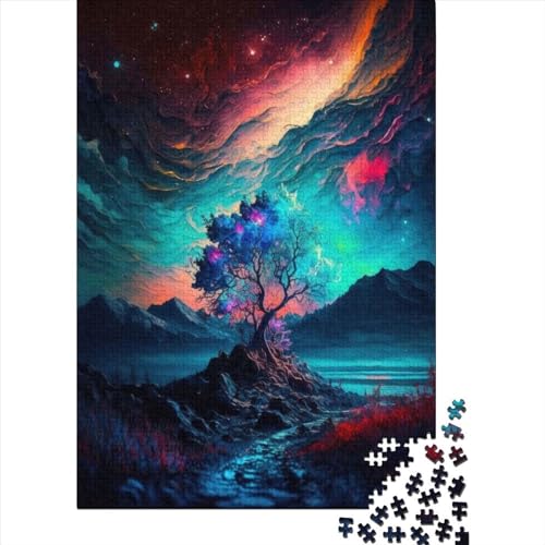 300-teiliges Puzzle „Magische Landschaft“ für Kinder, Spielzeug, Herausforderungsspiel, Puzzle, kreative Puzzles, Wanddekoration (40 x 28 cm) von WXMMoney